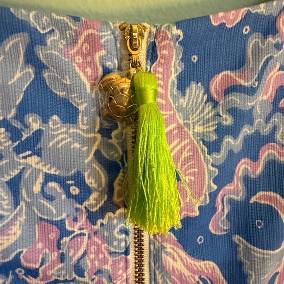 Lilly Pulitzer Vibrant Blue and Pink Mini Dress - Picture 4 of 4